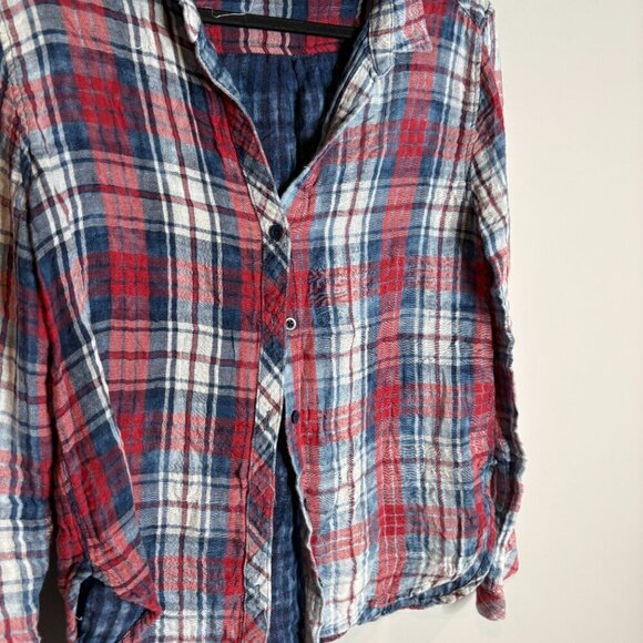 Cloth & Stone plaid button down casual shirt - Picture 2 of 5